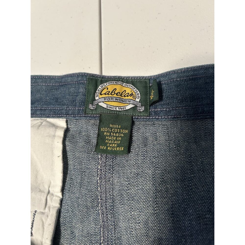 Cabelas Casual Long Denim Skirt Womens 20R - Picture 9 of 9